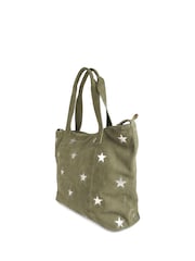 Jones Bootmaker Khaki Green Dayna Star Leather Bag - Image 3 of 6