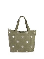 Jones Bootmaker Khaki Green Dayna Star Leather Bag - Image 4 of 6