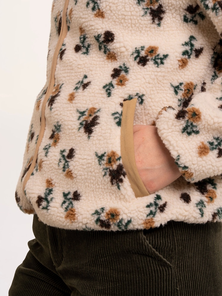 Brakeburn Cream Fawley Zip Through Fleece - Image 6 of 6