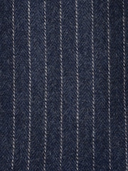 Joules Navy Slim Fit Herringbone Suit Jacket - Image 10 of 10