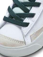 Nike White/Green Infant Blazer Mid 77 SE Trainers - Image 10 of 10