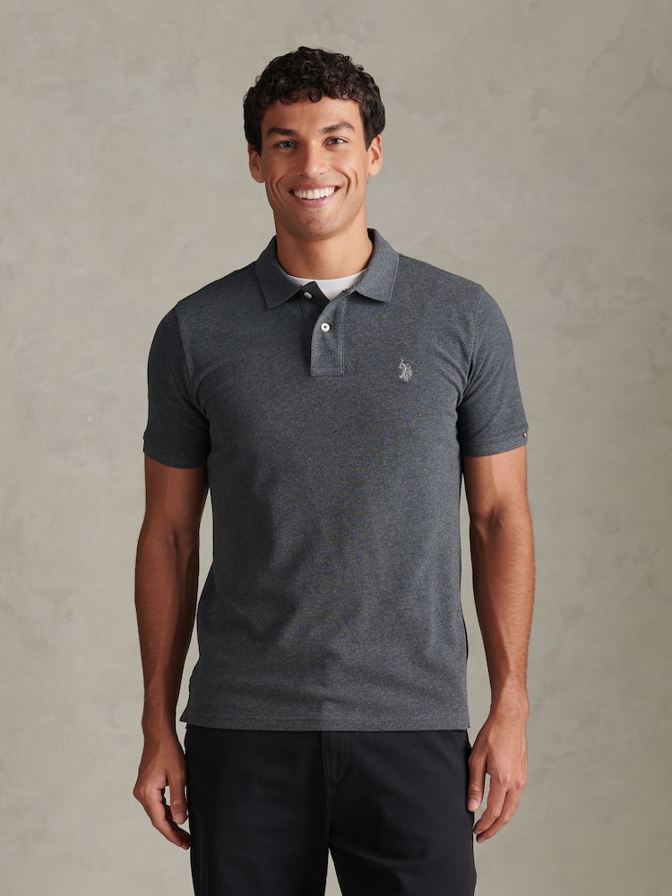 Grey - U.S. Polo Assn Double Horsemen Polo majica - Slika 1 od 7