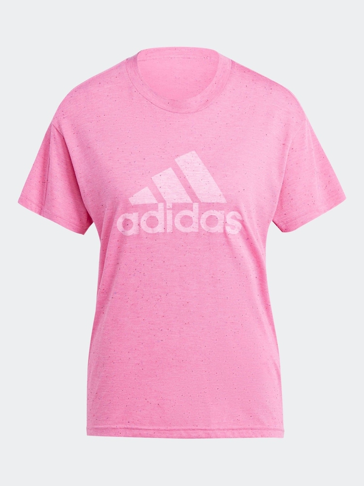 adidas Pink Chrome Sportswear Future Icons Winners 3.0 T-Shirt - Image 7 of 7
