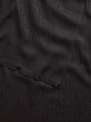 Marineblau - Lauren Ralph Lauren Jaquard-Logo-Schal - Bild 3 von 3