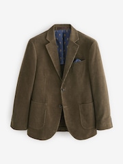 Joules Green Corduroy Slim Fit Suit Jacket - Image 5 of 8