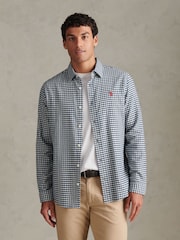 Blå - U.S. Polo Assn Textured Weave Gingham Shirt - Bilde 6 av 9