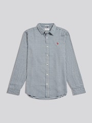 Blå - U.S. Polo Assn Textured Weave Gingham Shirt - Bilde 7 av 9