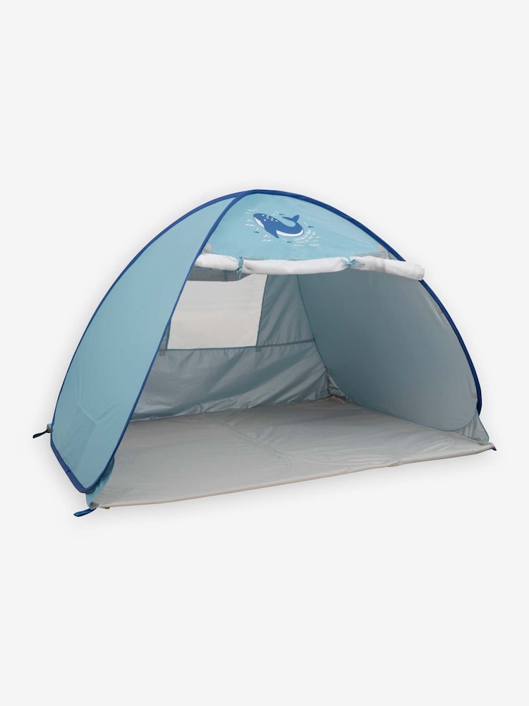 JoJo Maman Bébé Blue Infant Sized Sun Protection Tent with Mosquito Net - Image 1 of 7 JoJo Maman Bébé Blue Infant Sized Sun Protection Tent with Mosquito Net - Image 1 of 7