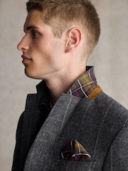 Barbour® Grey Slim Fit Check Suit Jacket - Image 2 of 8