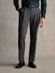 Barbour® Grey Slim Fit Check Suit Trousers - Image 2 of 9
