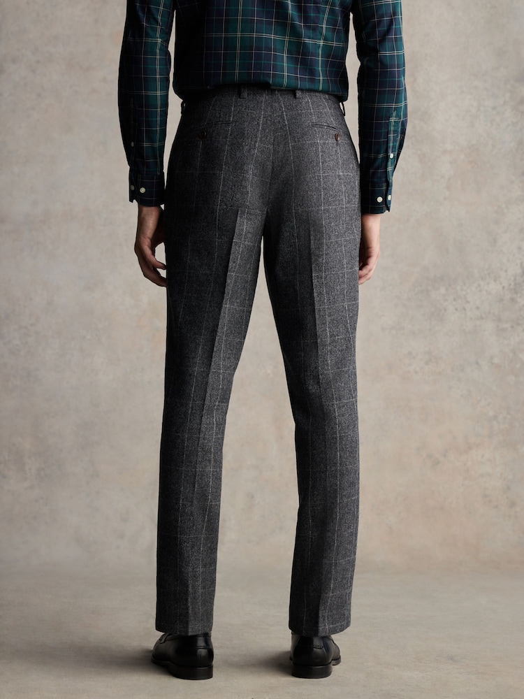 Buy Barbour® Grey Slim Fit Check Suit Trousers from the Next UK