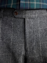Barbour® Grey Slim Fit Check Suit Trousers - Image 5 of 9