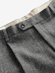 Barbour® Grey Slim Fit Check Suit Trousers - Image 7 of 9