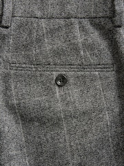 Barbour® Grey Slim Fit Check Suit Trousers - Image 8 of 9