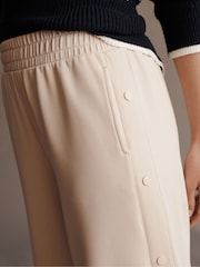 Neutral Soft Jersey Popper Side Trousers - Image 4 of 6