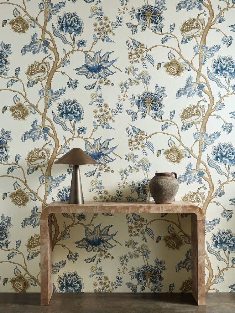 Harlequin IndigoBirch Zamora Indienne 13.5M Wallpaper - Image 1 of 2