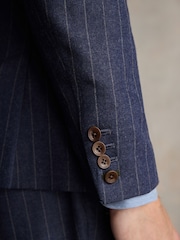 Barbour® Blue Slim Fit Stripe Suit Jacket - Image 4 of 13