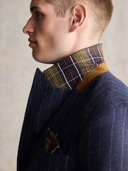 Barbour® Blue Slim Fit Stripe Suit Jacket - Image 7 of 13