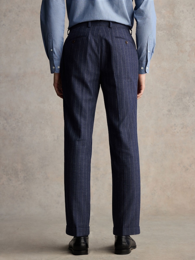 Buy Barbour® Blue Slim Fit Stripe Suit Trousers from the Next UK