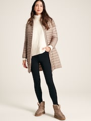 Joules Bramley Pearl Showerproof Long Packable Padded Coat - Image 4 of 7