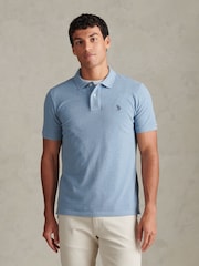 Blau - U.S. Polo Assn. Double Horsemen Polo-Shirt - Bild 1 von 7