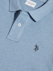 Blau - U.S. Polo Assn. Double Horsemen Polo-Shirt - Bild 6 von 7
