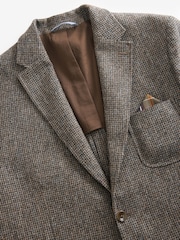 Barbour® Brown Slim Fit Textured Suit Jacket - Image 11 of 13