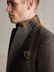 Barbour® Brown Slim Fit Textured Suit Jacket - Image 6 of 13