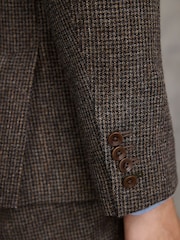 Barbour® Brown Slim Fit Textured Suit Jacket - Image 7 of 13
