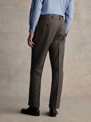 Barbour® Brown Slim Fit Textured Suit Trousers - Image 3 of 8