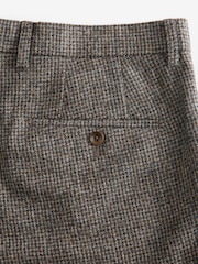 Barbour® Brown Slim Fit Textured Suit Trousers - Image 7 of 8