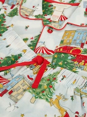 Monsoon Cream Christmas Tree Long Pyjamas Set - Image 5 of 6