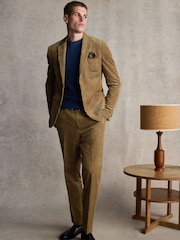 Barbour® Stone Slim Fit 100% Cotton Corduroy Suit Jacket - Image 1 of 12