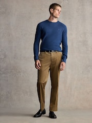 Barbour® Stone Slim Fit 100% Cotton Corduroy Suit Trousers - Image 1 of 8