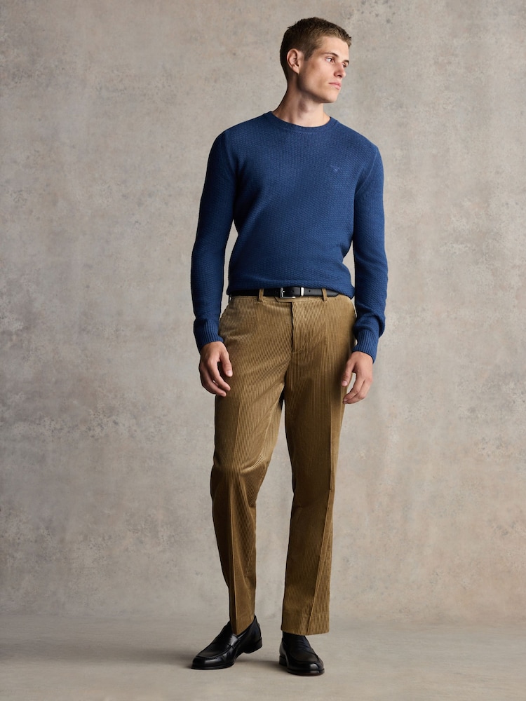 Barbour® Stone Slim Fit 100% Cotton Corduroy Suit Trousers - Image 1 of 8