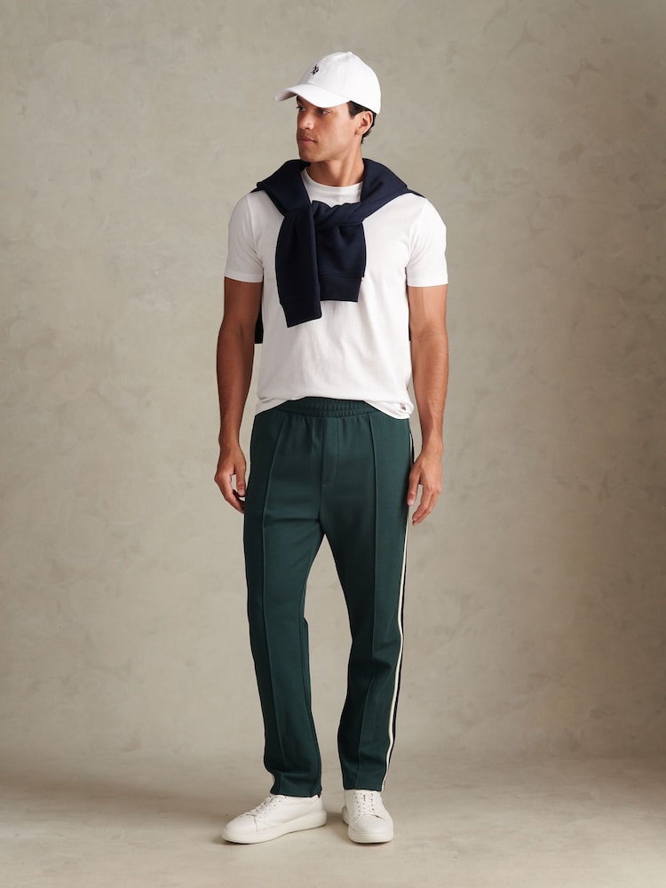 Grön - U.S. Polo Assn Taped Pleated Tracksuit Joggers - Bild 2 av 7