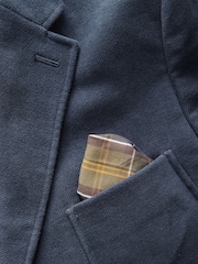 Barbour® Navy Slim Fit 100% Cotton Moleskin Suit Jacket - Image 10 of 12