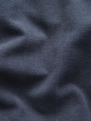 Navy Blue Barbour® Slim Fit Moleskin 100% Cotton Suit Trousers - Image 8 of 8