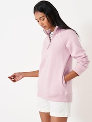 Crew Clothing Company Blue Stripe Cotton Casual Sweatshirt - Image 1 of 5