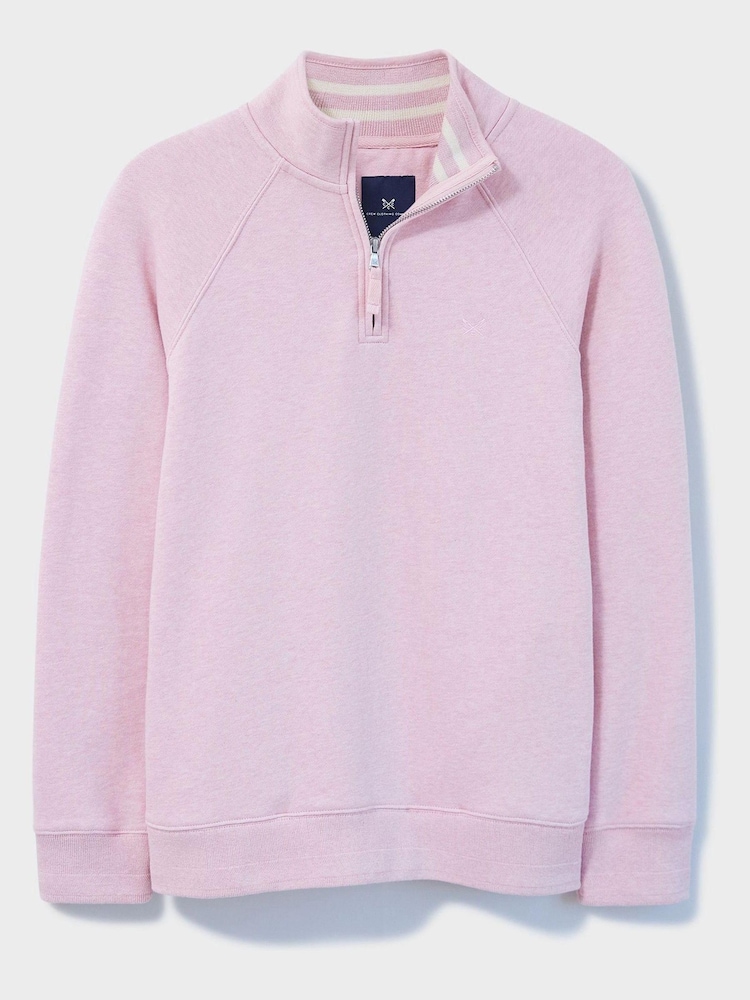 Crew Clothing Company Blue Stripe Cotton Casual Sweatshirt - Image 5 of 5