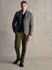 Barbour® Grey Slim Fit Blazer - Image 2 of 6