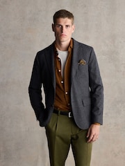 Barbour® Grey Jersey Blazer - Image 1 of 6