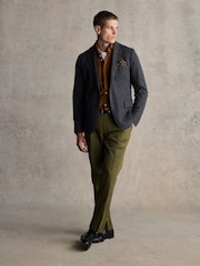Barbour® Grey Jersey Blazer - Image 2 of 6