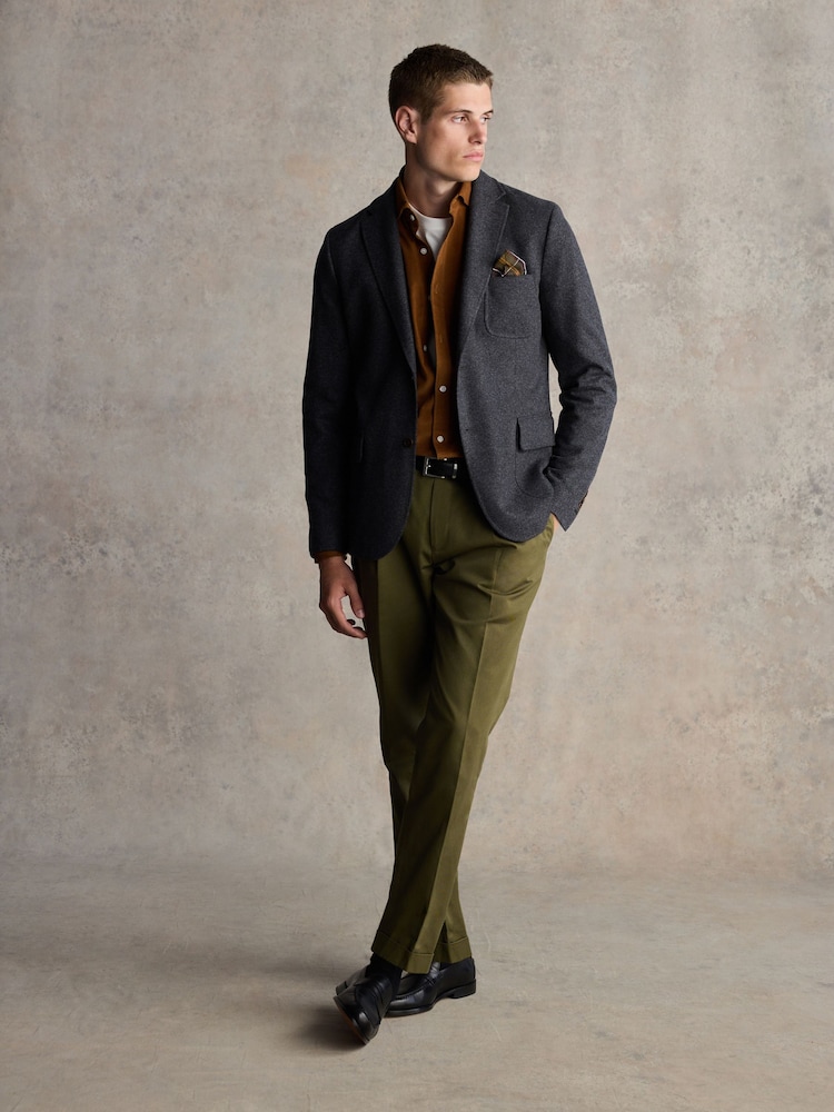 Barbour® Grey Jersey Blazer - Image 2 of 6