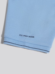 U.S. Polo Assn. Blue Sash Colour Block Pique Polo Shirt - Image 10 of 10