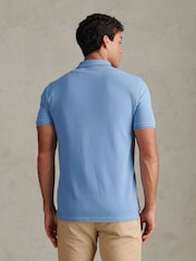 U.S. Polo Assn. Blue Sash Colour Block Pique Polo Shirt - Image 4 of 10