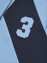 U.S. Polo Assn. Blue Sash Colour Block Pique Polo Shirt - Image 9 of 10