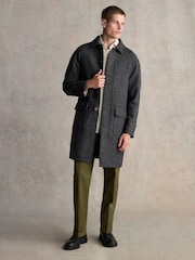 Barbour® Grey Heavyweight Coat - Image 2 of 14