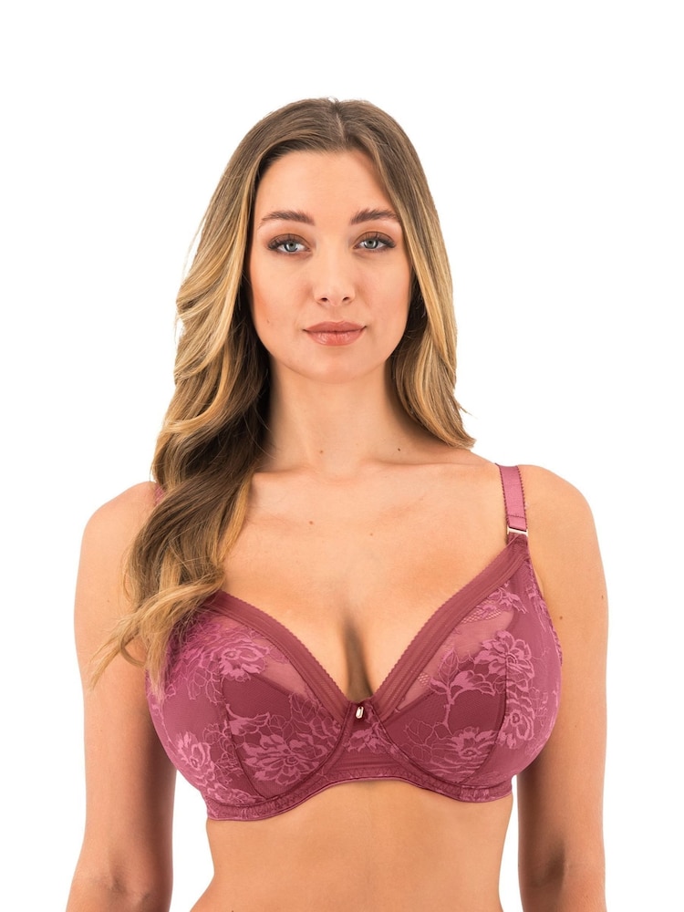 Fusion Lace Underwire Padded Plunge Bra - Image 1 of 3