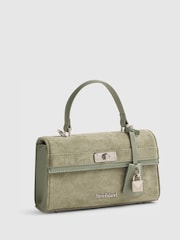 River Island Green Lock Front Tote Bag - Image 4 of 6